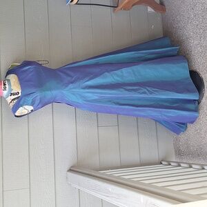 Vintage 90s Jessica McClintock mermaid color corseted back ball gown  prom USA